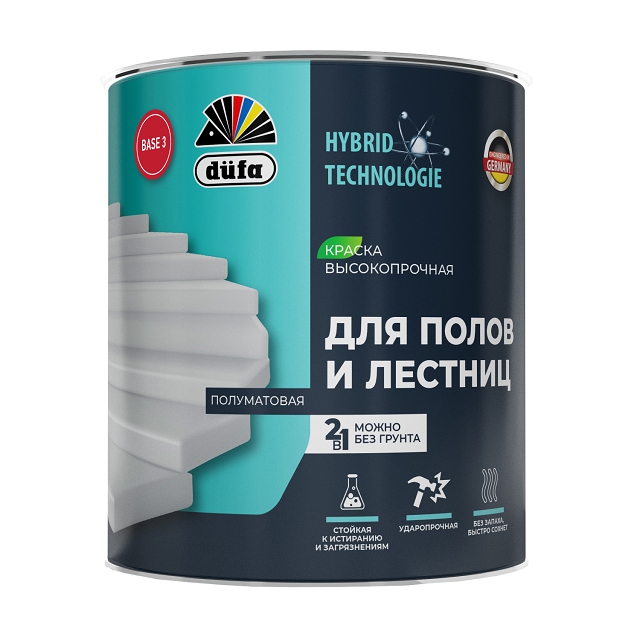 эмаль акриловая DUFA Для полов и лестниц бесцветная 1,75л, арт.МП00-012513