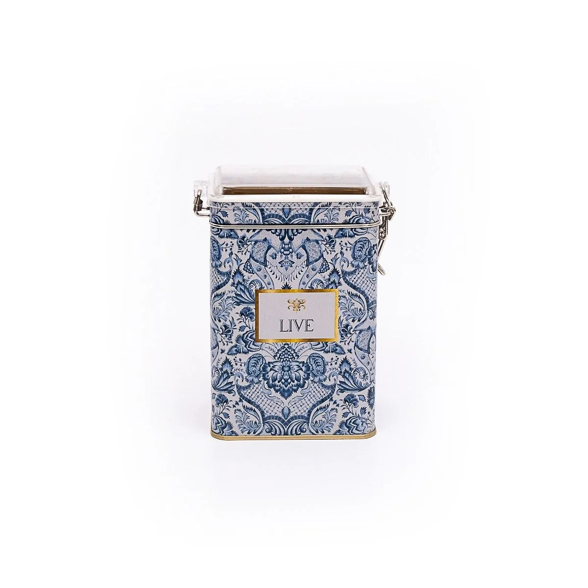 Емкость с крышкой Evle blue & white 1 л