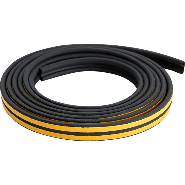 EPDM уплотнитель P 9x5.5 мм черный 6 м