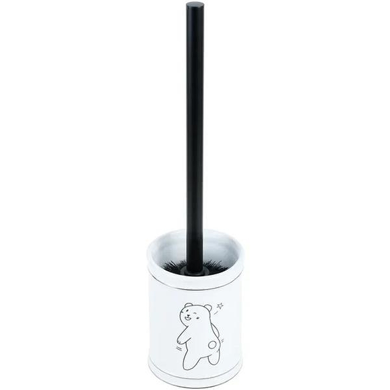 Ершик для унитаза Fixsen Teddy FX-600-5 Белый Черный