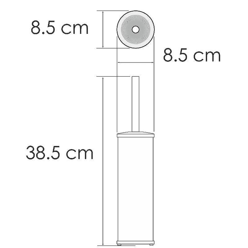 Ершик для унитаза WasserKRAFT K-1117W цвет Белый матовый