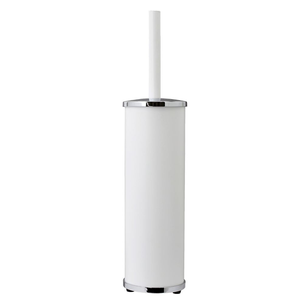 Ершик для унитаза WasserKraft напольный металл/пластик хром/белый (K-1027W)