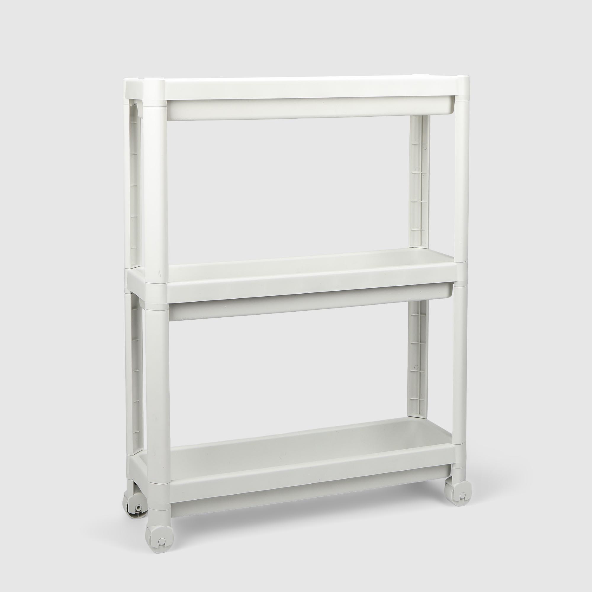 Этажерка Baroness Home трёхъярусная белая 52х6,5х70 см