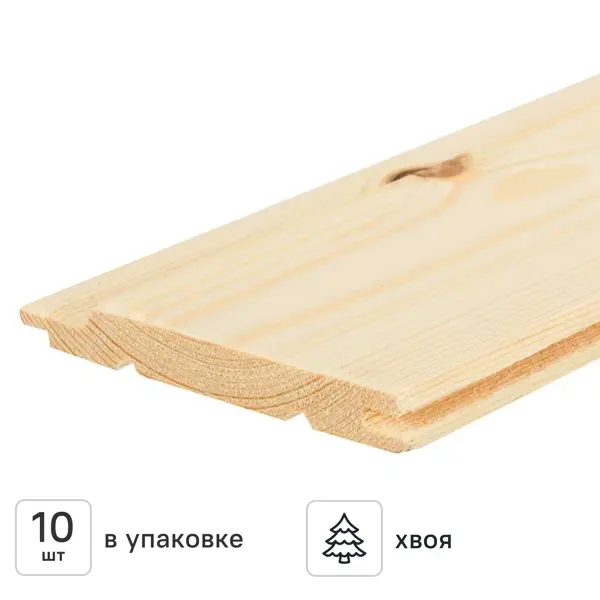 Евровагонка Норма хвоя 12.5x96x2500 мм