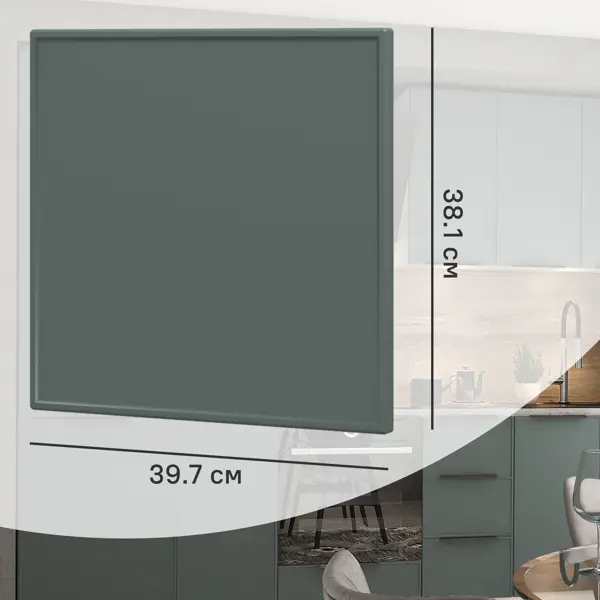 Фасад кухонного шкафа Инта 39.7x38.1 см KONSENSA МДФ цвет зеленый