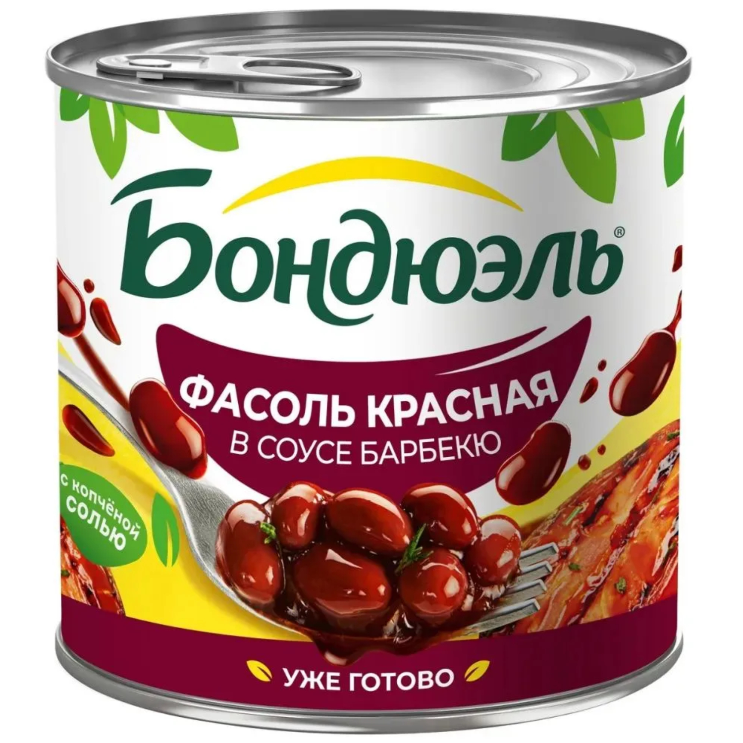 Фасоль Bonduelle красная с соусом барбекю, жестяная банка 425 мл