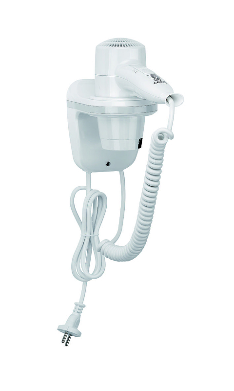 Фен настенный Mediclinics SC0040 с розеткой цвет Белый