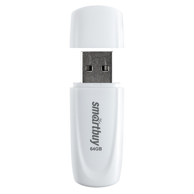 флеш-накопитель USB SMARTBUY 64GB Scout White белый