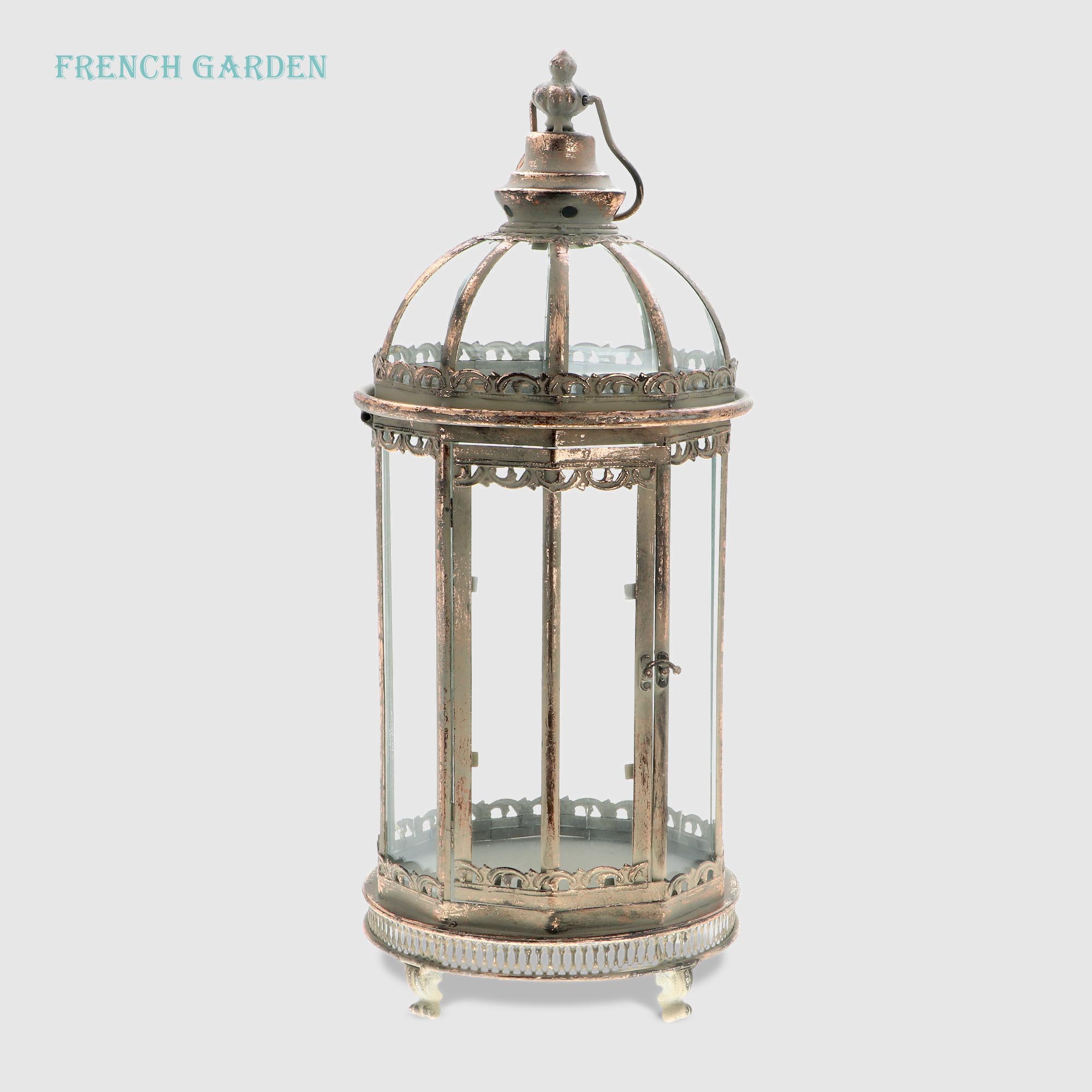 Фонарь декоративный French garden бронза антик 26х26х61,5 см