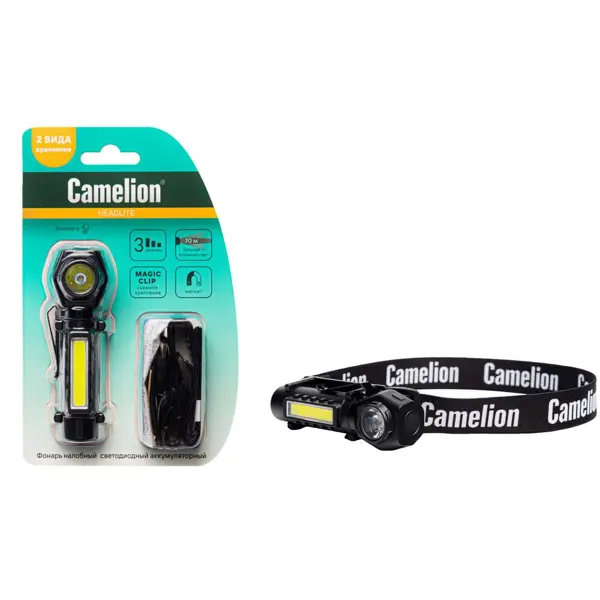 Фонарь налобный Camelion LED53409