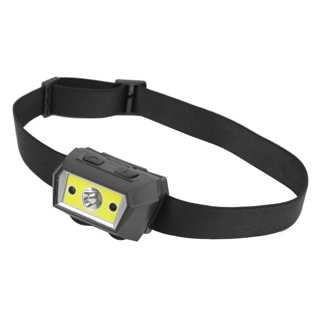 фонарь налобный FEBOX 3Вт LED COB 250Лм 3xААА 6 режимов зеленый