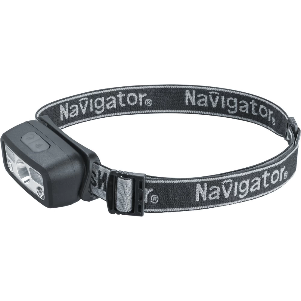 Фонарь налобный Navigator NPT-H45-ACCU светодиодный 1 LED 3 Вт аккумуляторный Li-Ion 400 мАч пластик 5 режимов (95561)