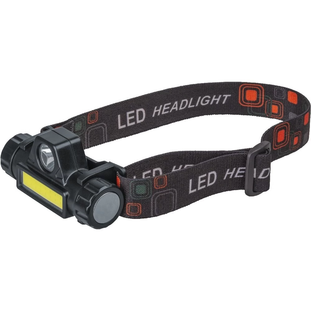 Фонарь налобный Онлайт OPT-H01-ACCU светодиодный 1 LED 5 Вт аккумуляторный Li-Ion 1200 мАч пластик 2 режима (90857)