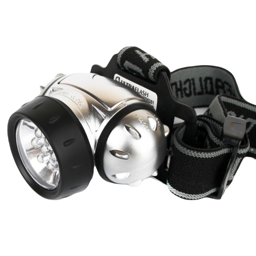 Фонарь налобный Ultraflash LED5351 светодиодный 7 LED 0,56 Вт на батарейках ААА Li-Ion пластик 3 режима (LED5351)