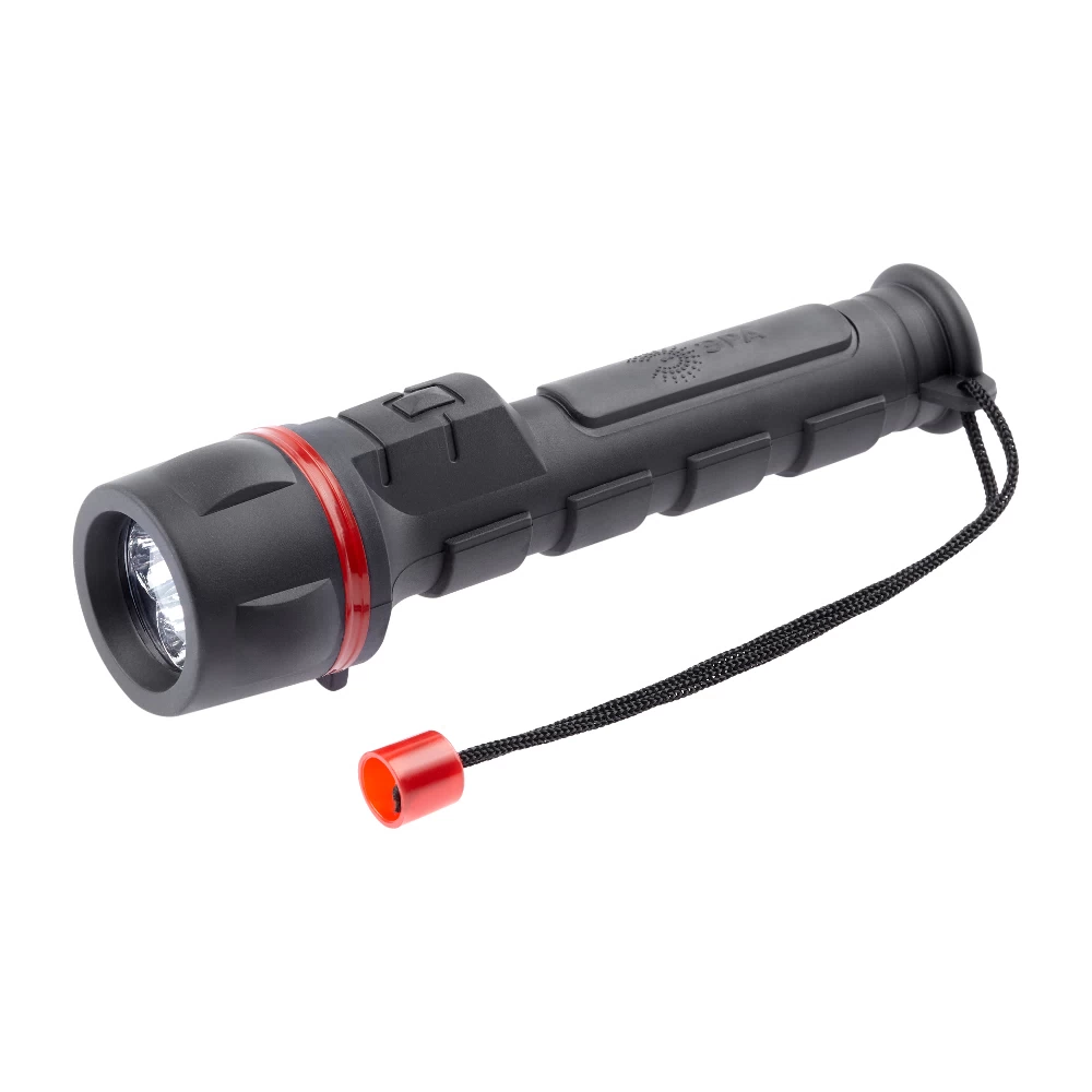 Фонарь ручной Эра R2AA светодиодный 3 LED 0,7 Вт на батарейках AA резина (C0033735/05967)