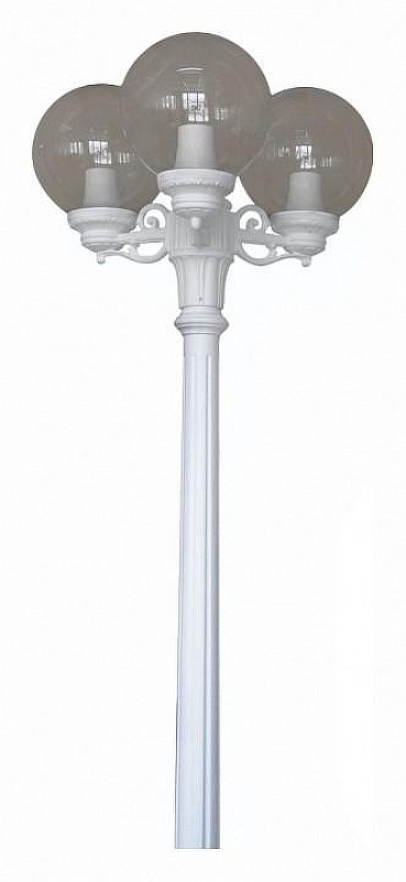Фонарный столб Fumagalli Globe 250 G25.156.S30.WZF1R цвет плафона/подвески Дымчатый, цвет арматуры Белый