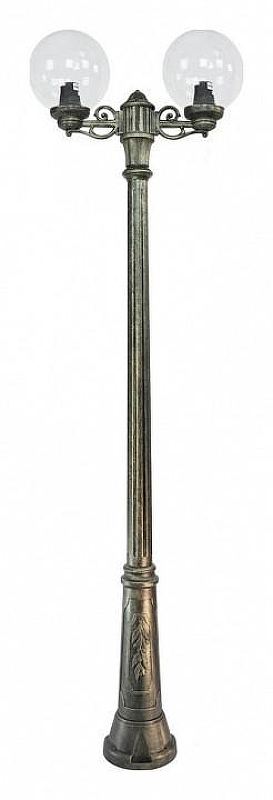 Фонарный столб Fumagalli Globe 250 G25.157.S20.BXF1R цвет плафона/подвески Прозрачный, цвет арматуры Бронза