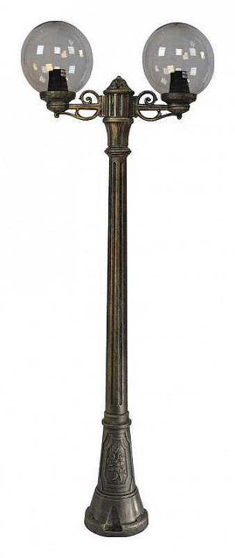 Фонарный столб Fumagalli Globe 250 G25.158.S20.BZF1R цвет плафона/подвески Дымчатый, цвет арматуры Бронза