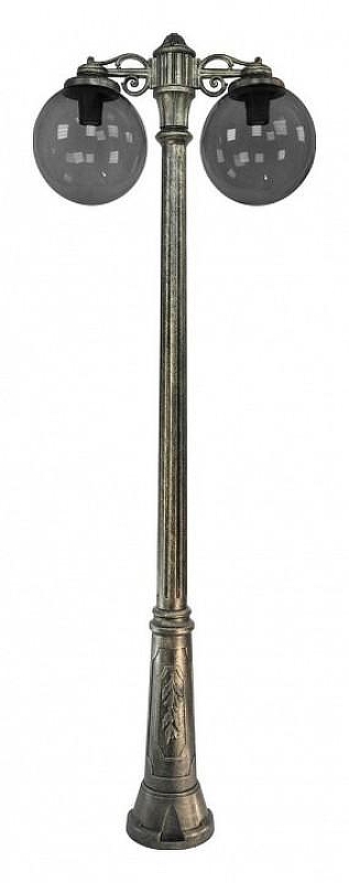 Фонарный столб Fumagalli Globe 300 G30.157.S20.BZF1RDN цвет плафона/подвески Дымчатый, цвет арматуры Бронза