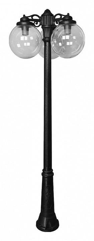Фонарный столб Fumagalli Globe 300 G30.157.S30.AZF1RDN цвет плафона/подвески Дымчатый, цвет арматуры Черный