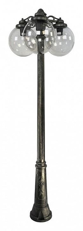 Фонарный столб Fumagalli Globe 300 G30.157.S30.BZF1RDN цвет плафона/подвески Дымчатый, цвет арматуры Бронза