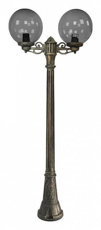 Фонарный столб Fumagalli Globe 300 G30.158.S20.BZF1R цвет плафона/подвески Дымчатый, цвет арматуры Бронза