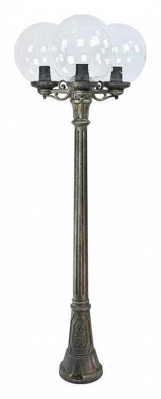 Фонарный столб Fumagalli Globe 300 G30.158.S30.BXF1R цвет плафона/подвески Прозрачный, цвет арматуры Бронза