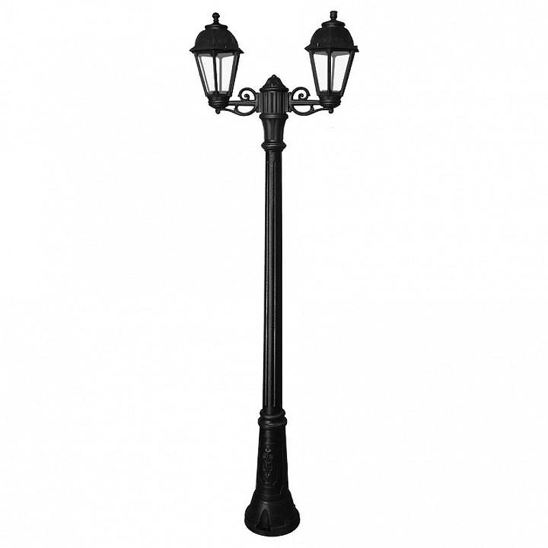 Фонарный столб Fumagalli Saba K22.156.S20.AXF1R цвет плафона/подвески Прозрачный, цвет арматуры Черный