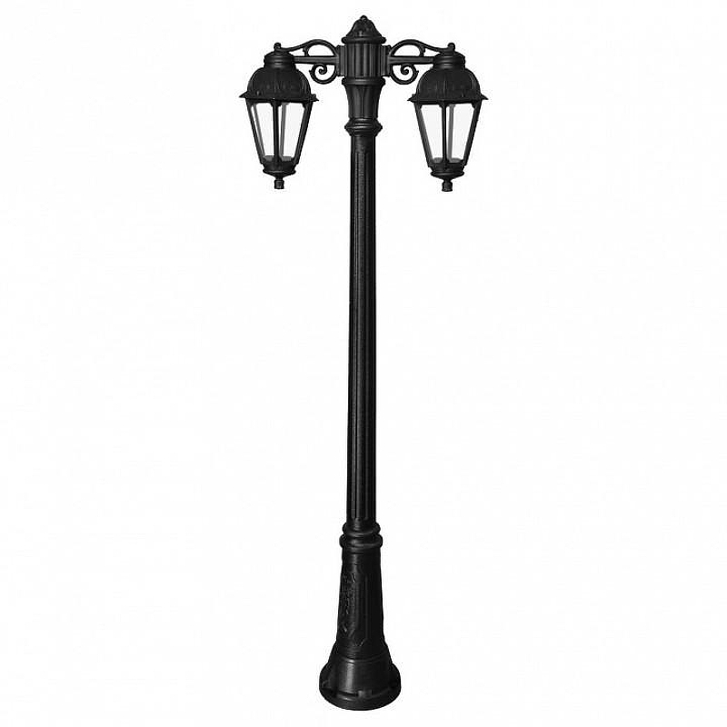 Фонарный столб Fumagalli Saba K22.156.S20.AXF1RDN цвет плафона/подвески Прозрачный, цвет арматуры Черный