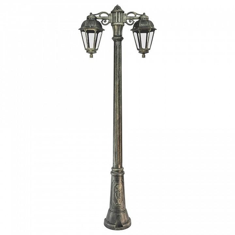 Фонарный столб Fumagalli Saba K22.156.S20.BXF1RDN цвет плафона/подвески Прозрачный, цвет арматуры Бронза