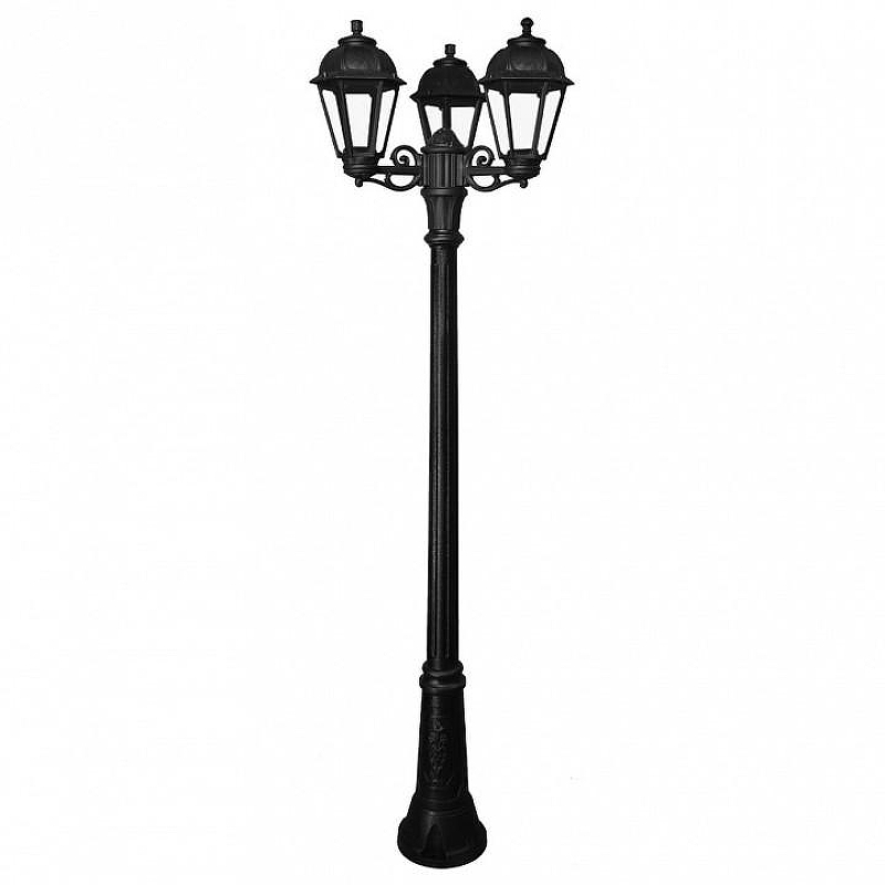 Фонарный столб Fumagalli Saba K22.156.S30.AXF1R цвет плафона/подвески Прозрачный, цвет арматуры Черный