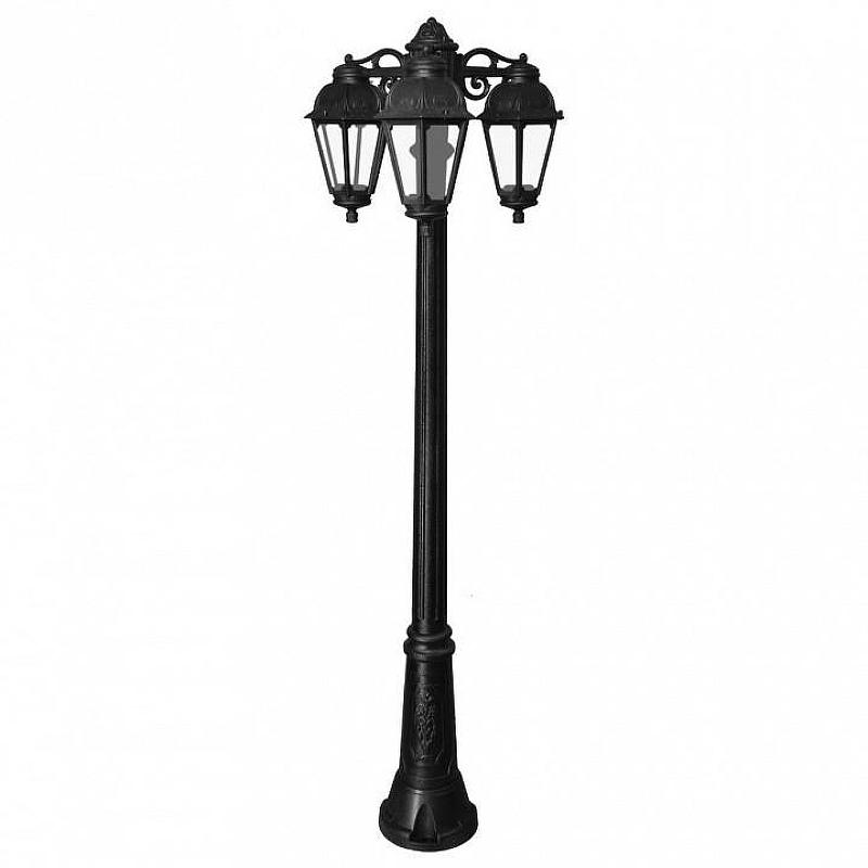 Фонарный столб Fumagalli Saba K22.156.S30.AXF1RDN цвет плафона/подвески Прозрачный, цвет арматуры Черный