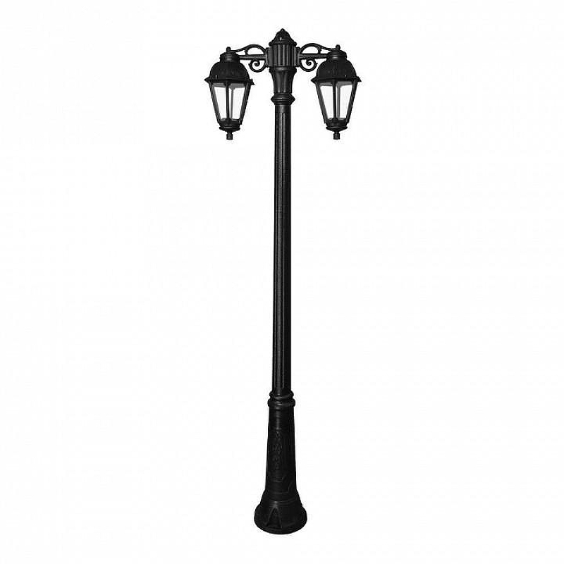 Фонарный столб Fumagalli Saba K22.157.S20.AXF1R цвет плафона/подвески Прозрачный, цвет арматуры Черный