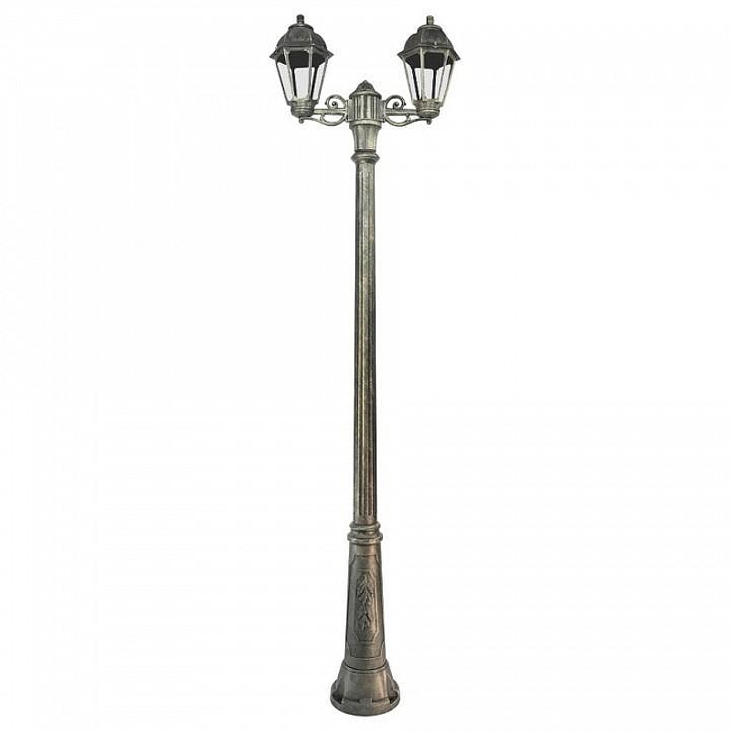 Фонарный столб Fumagalli Saba K22.157.S20.BXF1R цвет плафона/подвески Прозрачный, цвет арматуры Бронза