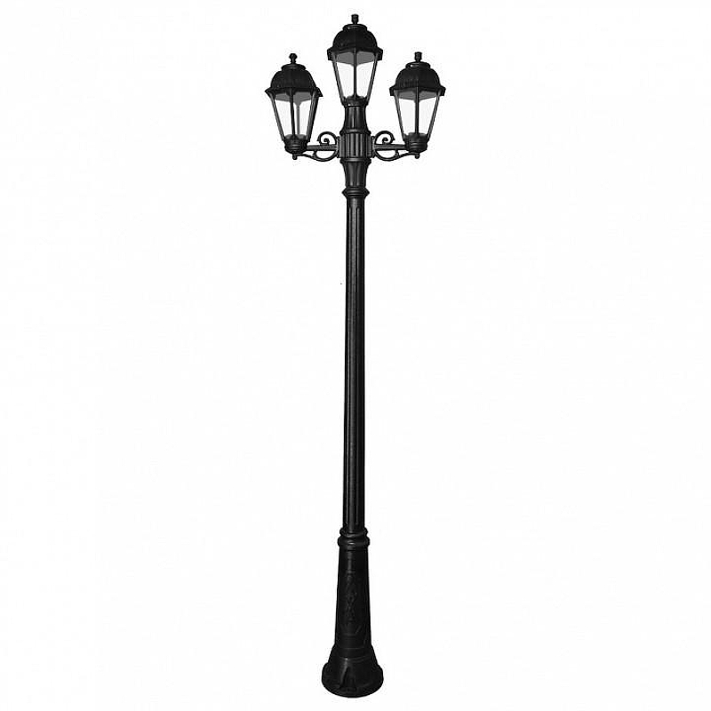 Фонарный столб Fumagalli Saba K22.157.S21.AXF1R цвет плафона/подвески Прозрачный, цвет арматуры Черный