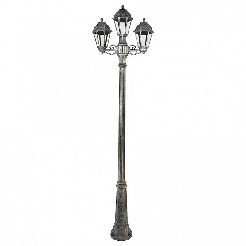 Фонарный столб Fumagalli Saba K22.157.S21.BXF1R цвет плафона/подвески Прозрачный, цвет арматуры Бронза