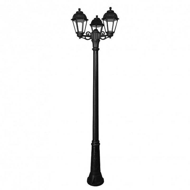 Фонарный столб Fumagalli Saba K22.157.S30.AXF1R цвет плафона/подвески Прозрачный, цвет арматуры Черный