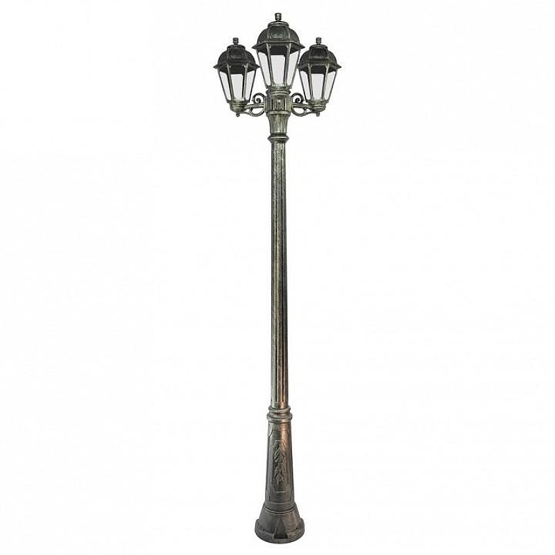 Фонарный столб Fumagalli Saba K22.157.S30.BXF1R цвет плафона/подвески Прозрачный, цвет арматуры Бронза