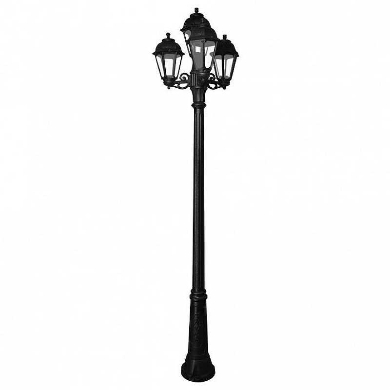 Фонарный столб Fumagalli Saba K22.157.S31.AXF1R цвет плафона/подвески Прозрачный, цвет арматуры Черный