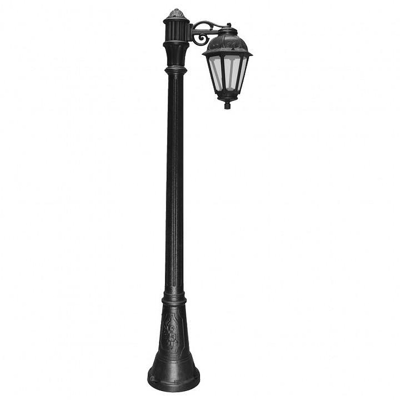 Фонарный столб Fumagalli Saba K22.158.S10.AXF1R цвет плафона/подвески Прозрачный, цвет арматуры Черный