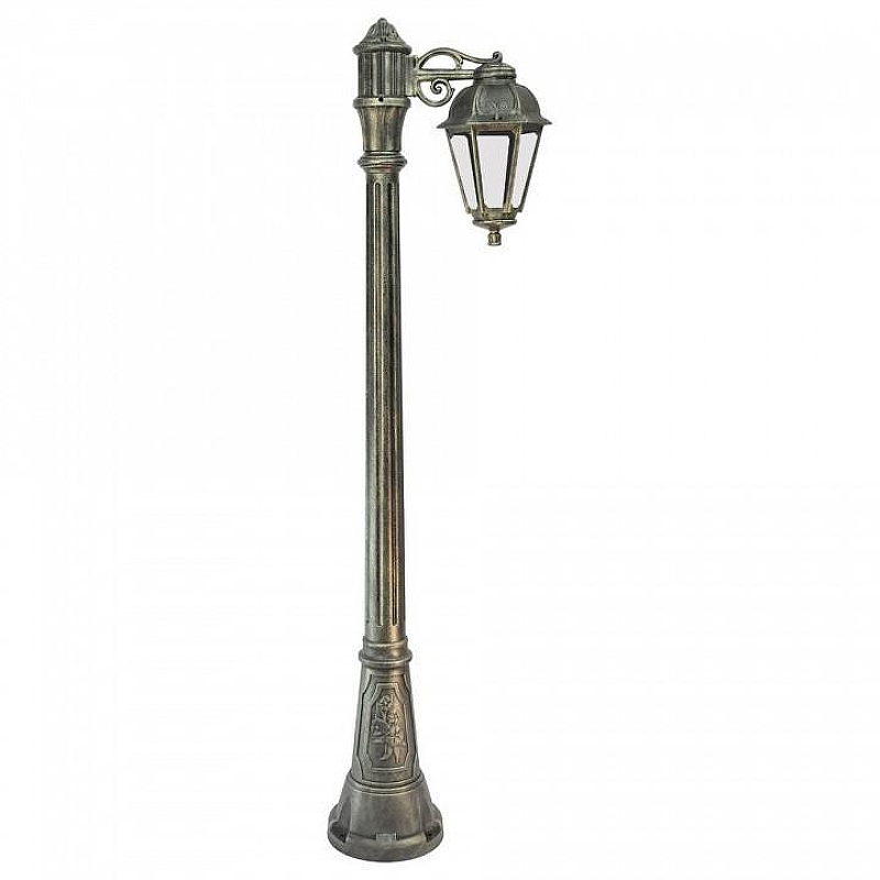 Фонарный столб Fumagalli Saba K22.158.S10.BXF1R цвет плафона/подвески Прозрачный, цвет арматуры Бронза