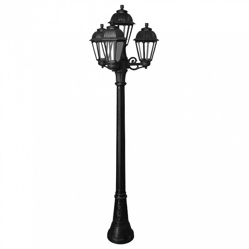 Фонарный столб Fumagalli Saba K22.158.S31.AXF1R цвет плафона/подвески Прозрачный, цвет арматуры Черный