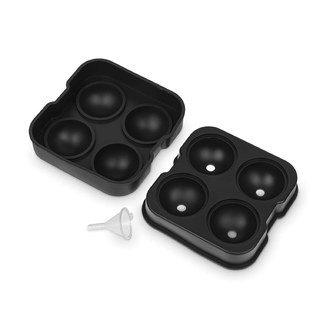 Форма для льда большая на 4 шара Homefeel black