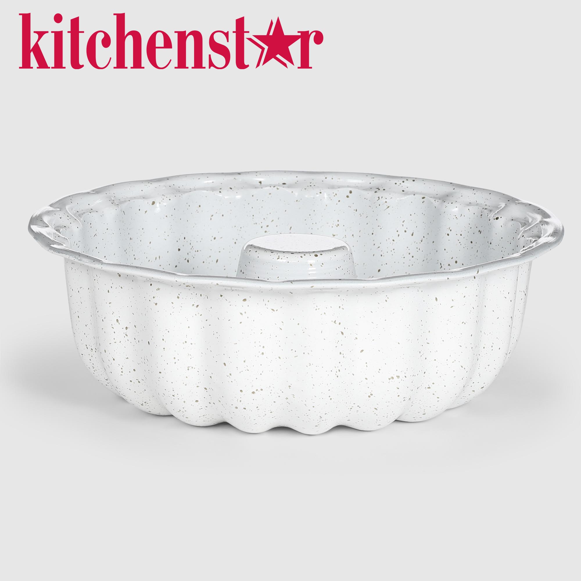 Форма для пирога Kitchenstar белая 25 см