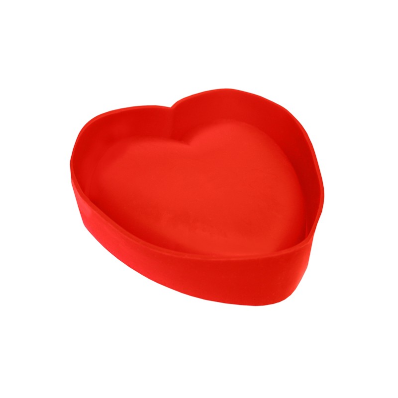 Форма для выпечки Guffman Love красная 16х14 см