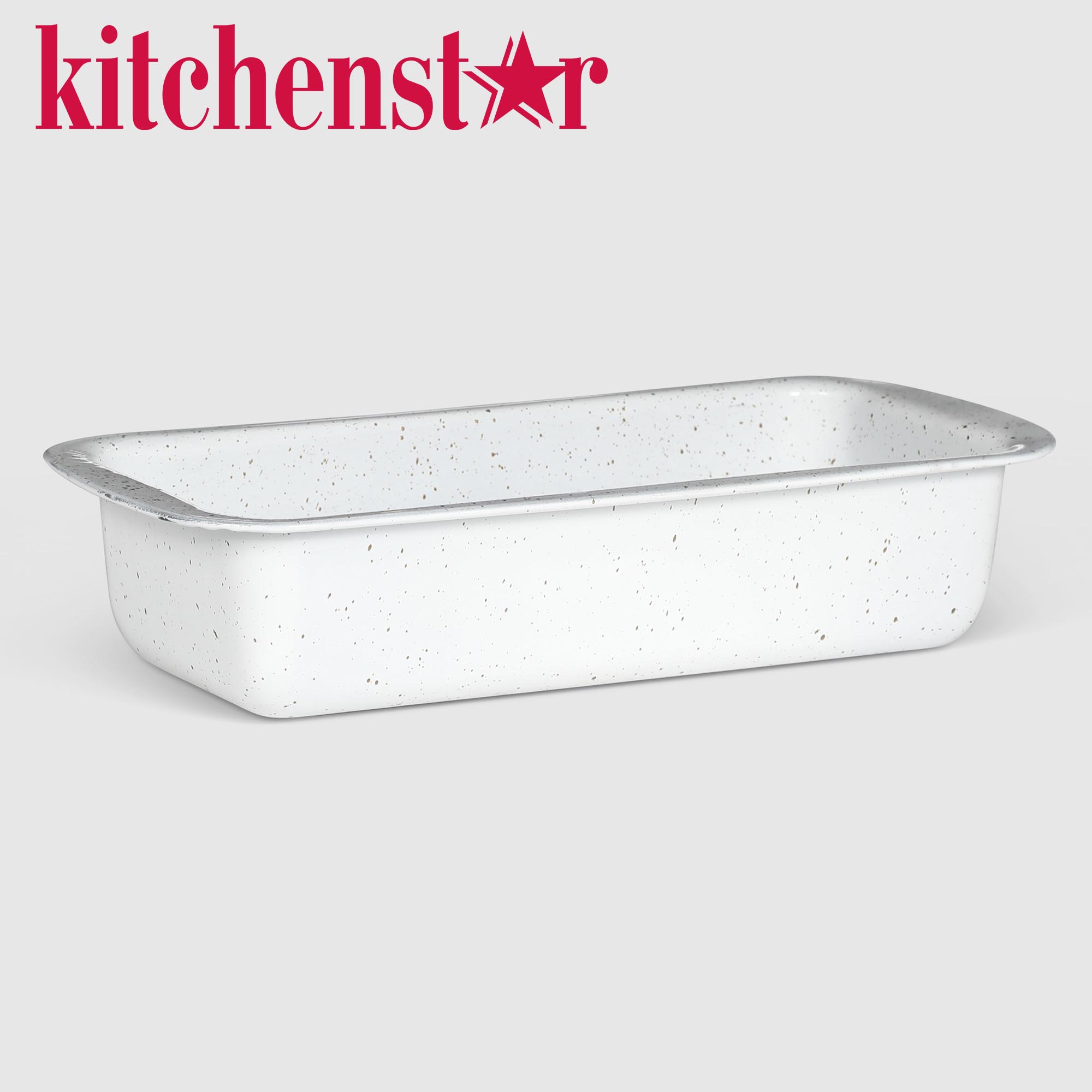 Форма для запекания Kitchenstar granite белая 29x19x6 см