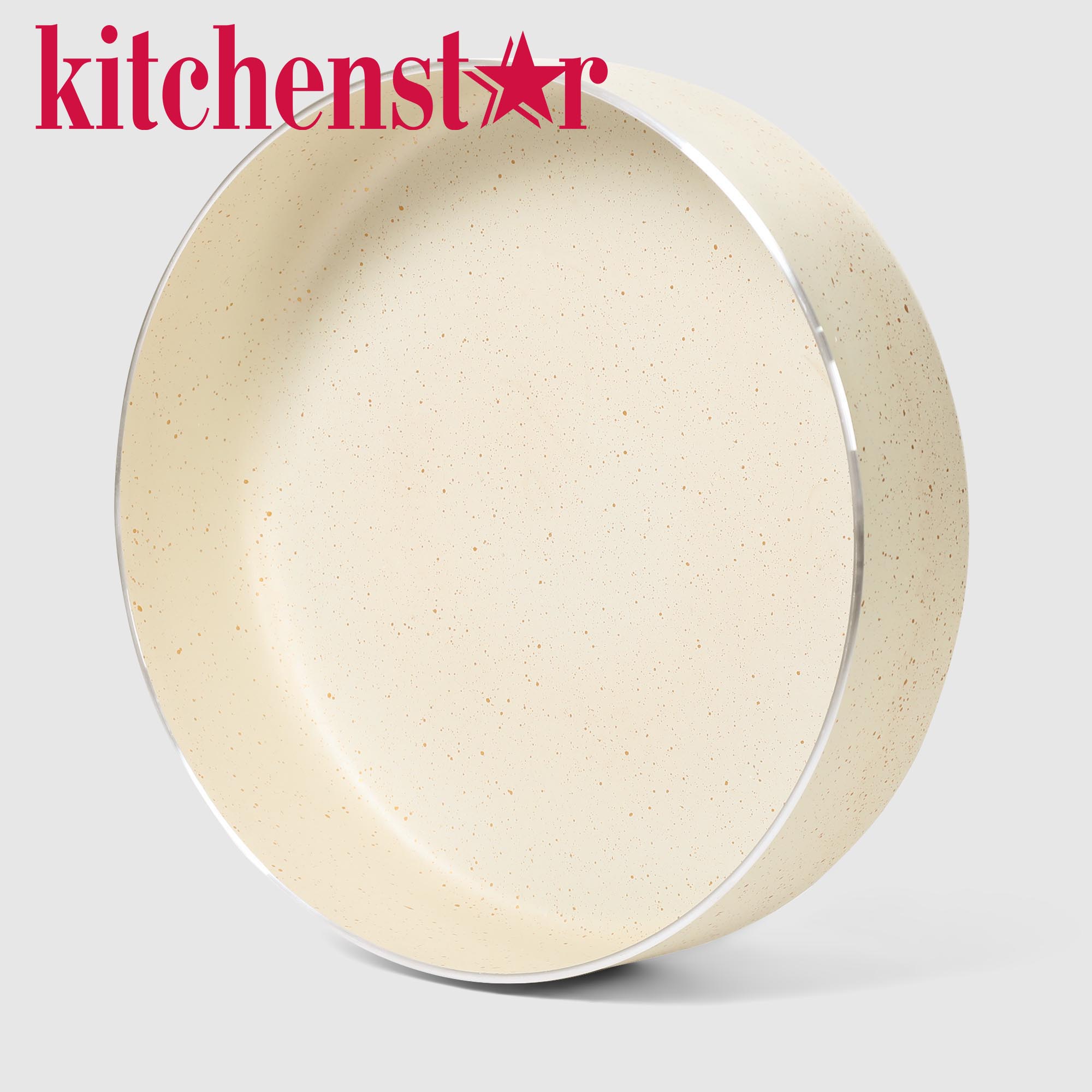 Форма для запекания Kitchenstar Granite кремовая 28 см
