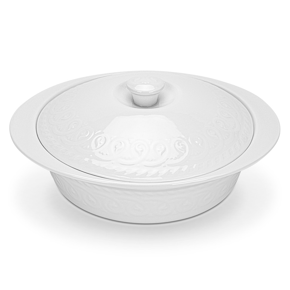 Форма для запекания с крышкой Fissman Parmigiano 29,2х25х7,2см / 1,7л Круглая (13708)