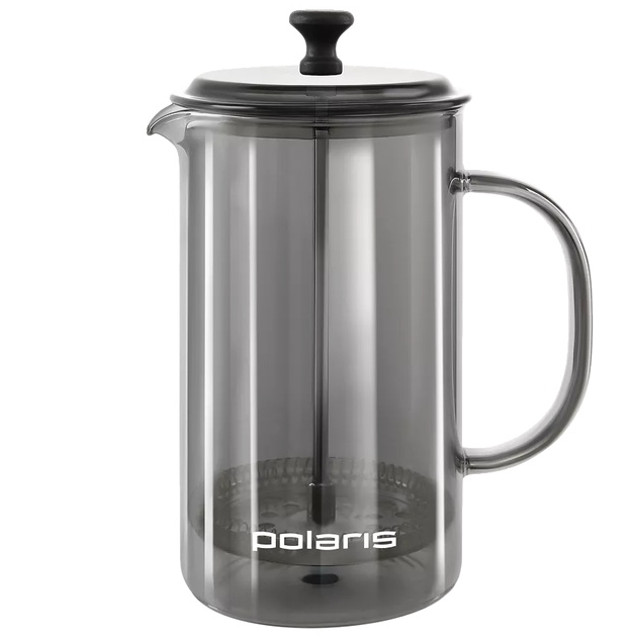френч-пресс POLARIS Графит/Graphit-600FP 600мл боросиликатное стекло, пластик