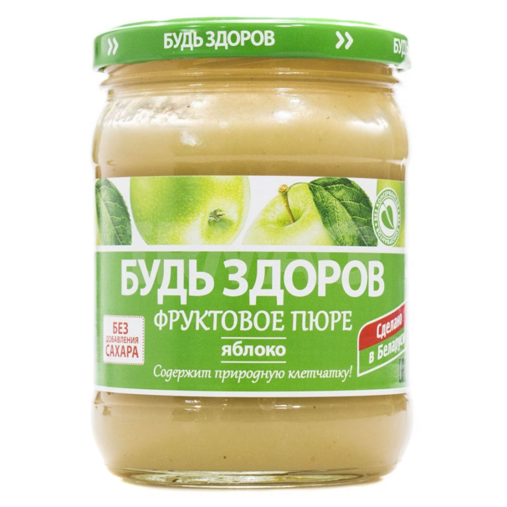 Фруктовое пюре Будь здоров Яблочное 450 г